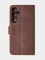 Терракотовый чехол-книжка для Samsung A35 из высококачественной искусственной кожи