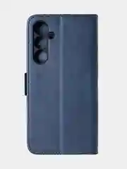 Темно-синий чехол-книжка для Samsung A35 из высококачественной искусственной кожи