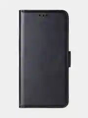 Угольный чехол-книжка для Samsung A35 из высококачественной искусственной кожи