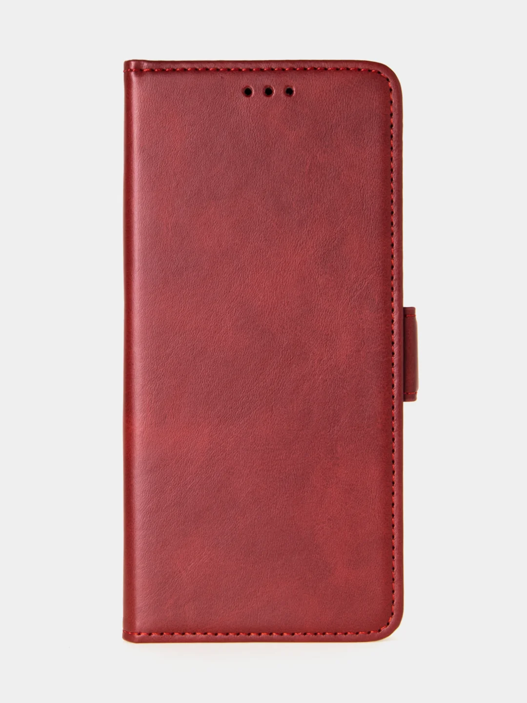 Алый чехол-книжка для Tecno Spark 20 Pro Plus из высококачественной искусственной кожи