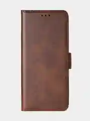 Терракотовый чехол-книжка для Tecno Spark 20 Pro Plus из высококачественной искусственной кожи