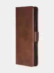 Терракотовый чехол-книжка для Tecno Spark 20 Pro Plus из высококачественной искусственной кожи