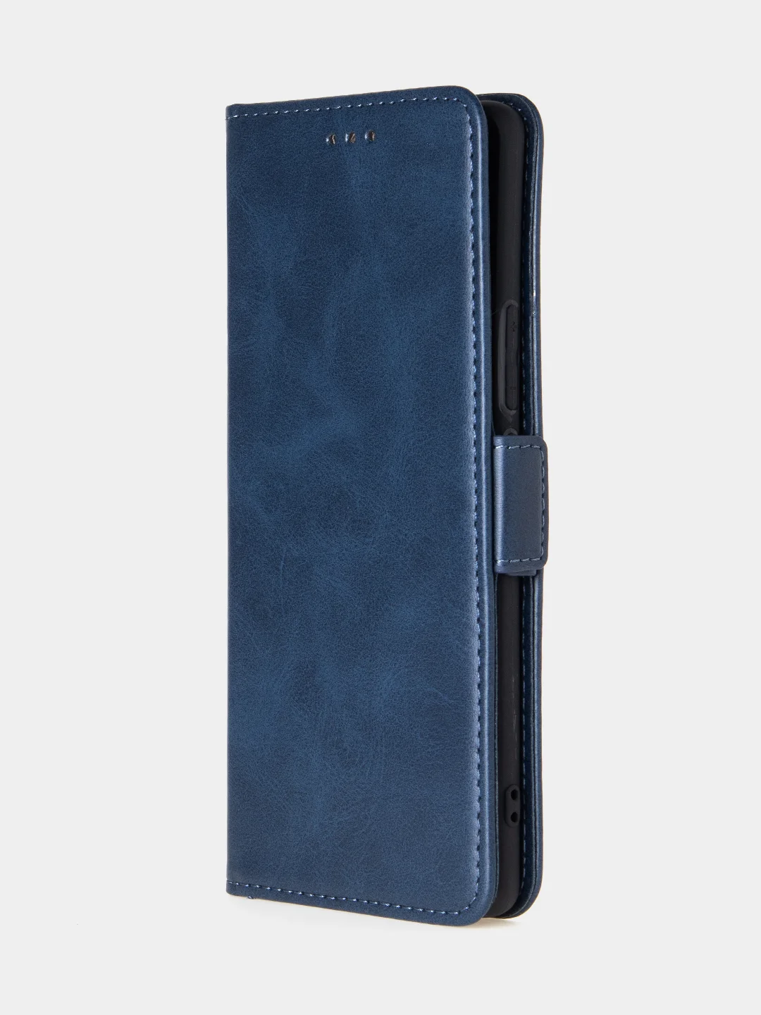 Темно-синий чехол-книжка для Tecno Spark 20 Pro Plus из высококачественной искусственной кожи