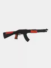 Шоколадный детский игрушечный автомат Калашникова АК-47 с пульками