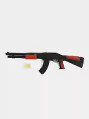 Шоколадный детский игрушечный автомат Калашникова АК-47 с пульками