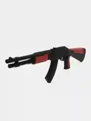 Шоколадный детский игрушечный автомат Калашникова АК-47 с пульками