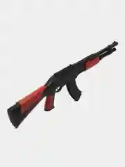 Шоколадный детский игрушечный автомат Калашникова АК-47 с пульками