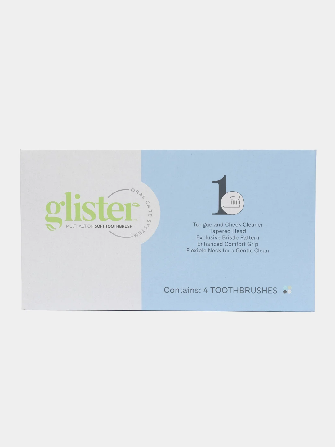 Зубные щетки мягкой жесткости Glister, Amway, 4 шт