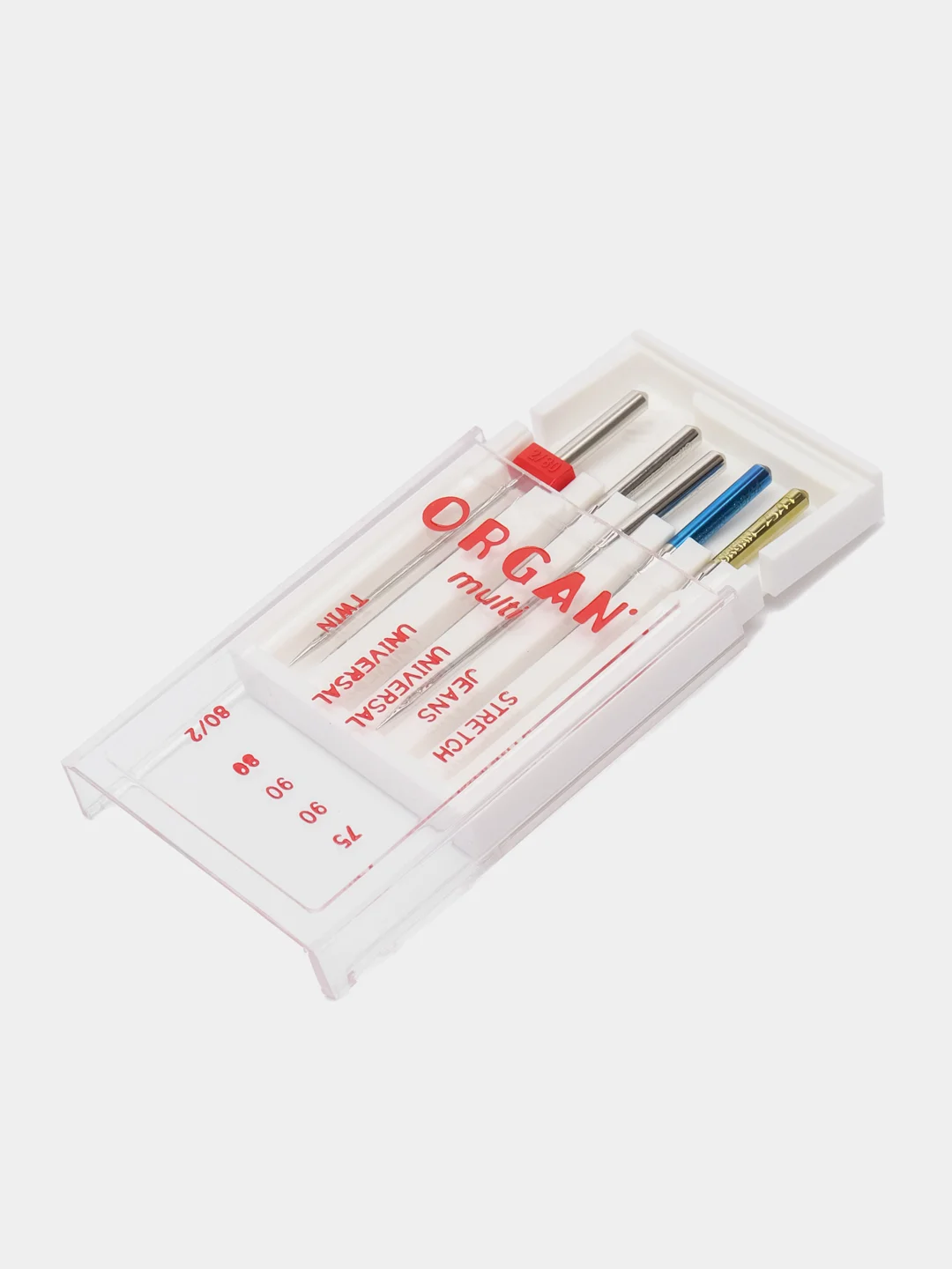 Иглы для швейных машин "ORGAN" MULTI (ассорти) 5 шт. в пенале