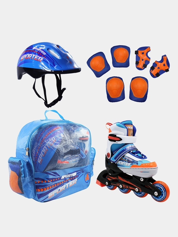 Роликовый комплект SPORTER: ролики + защита, 31-38 р-р