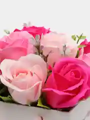 Белый букет из вспененного мыла , подарок на Новый год маме,сестре,коллеге ,подарочный набор