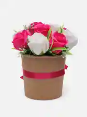 Вишнёвый букет из вспененного мыла , подарок на Новый год маме,сестре,коллеге ,подарочный набор