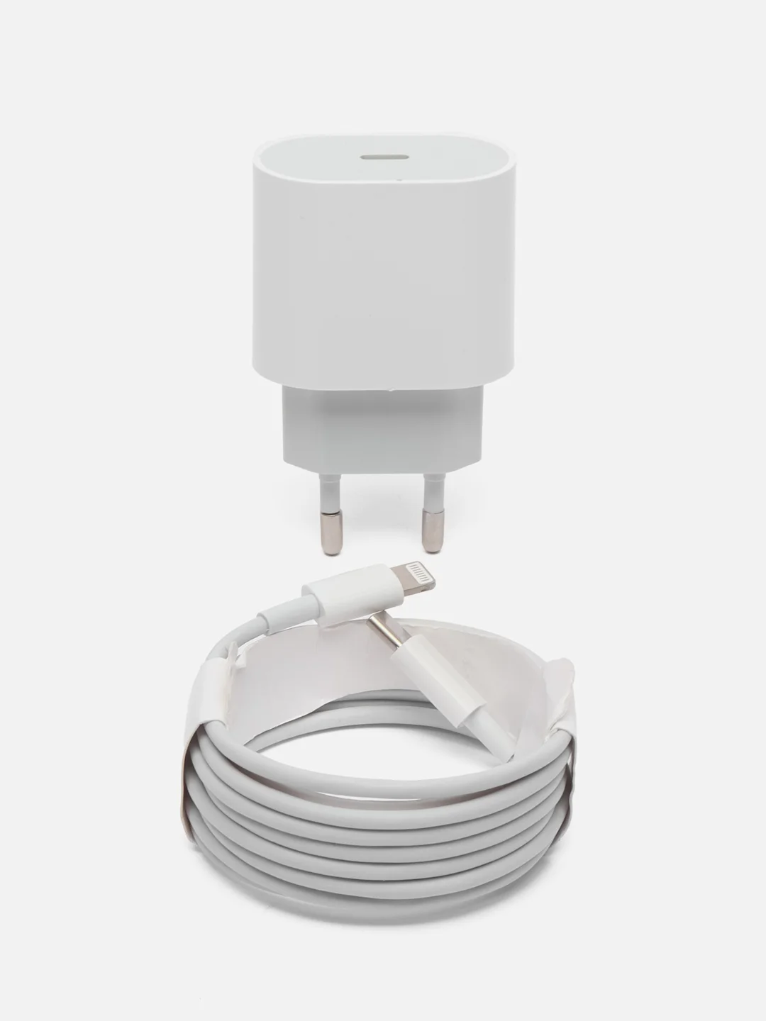 Молочный блок питания для iPhone, 20w, с быстрой зарядкой, с кабелем Type-C - lightning