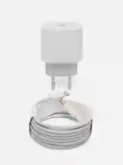 Молочный блок питания для iPhone, 20w, с быстрой зарядкой, с кабелем Type-C - lightning