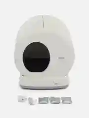 Белый автоматический туалет для кошек KaringBee C10, Wi-Fi, белый, ABS-пластик, 52x53x55,5 см