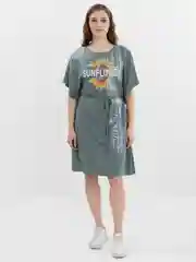 Платье женское, повседневное, цвет фисташковый