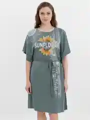 Платье женское, повседневное, цвет фисташковый