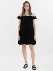 Черный платье-сарафан Dress 02