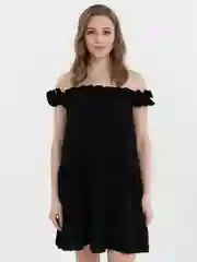 Черный платье-сарафан Dress 02