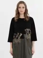 Зеленый женское платье широкое