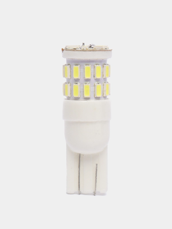 Лампа светодиодная LED W5W 12V T10-30SMD 3014 CERAMIC  white, 1 шт