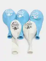 Ледяной воздушные шары на выписку дочки/сына, набор 5 шт