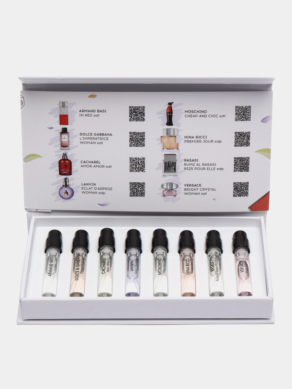 Aroma Box/Аромабокс #3,Топ-8 популярных ароматов для нее,Женский подарочный набор ароматов