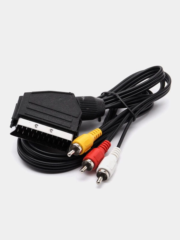 Шнур SCART - 3RCA (тюльпаны) 1,5 м