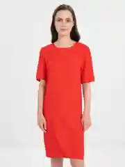 Красный платье женское с коротким рукавом