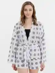 Прозрачный женский пижамный летний костюм
