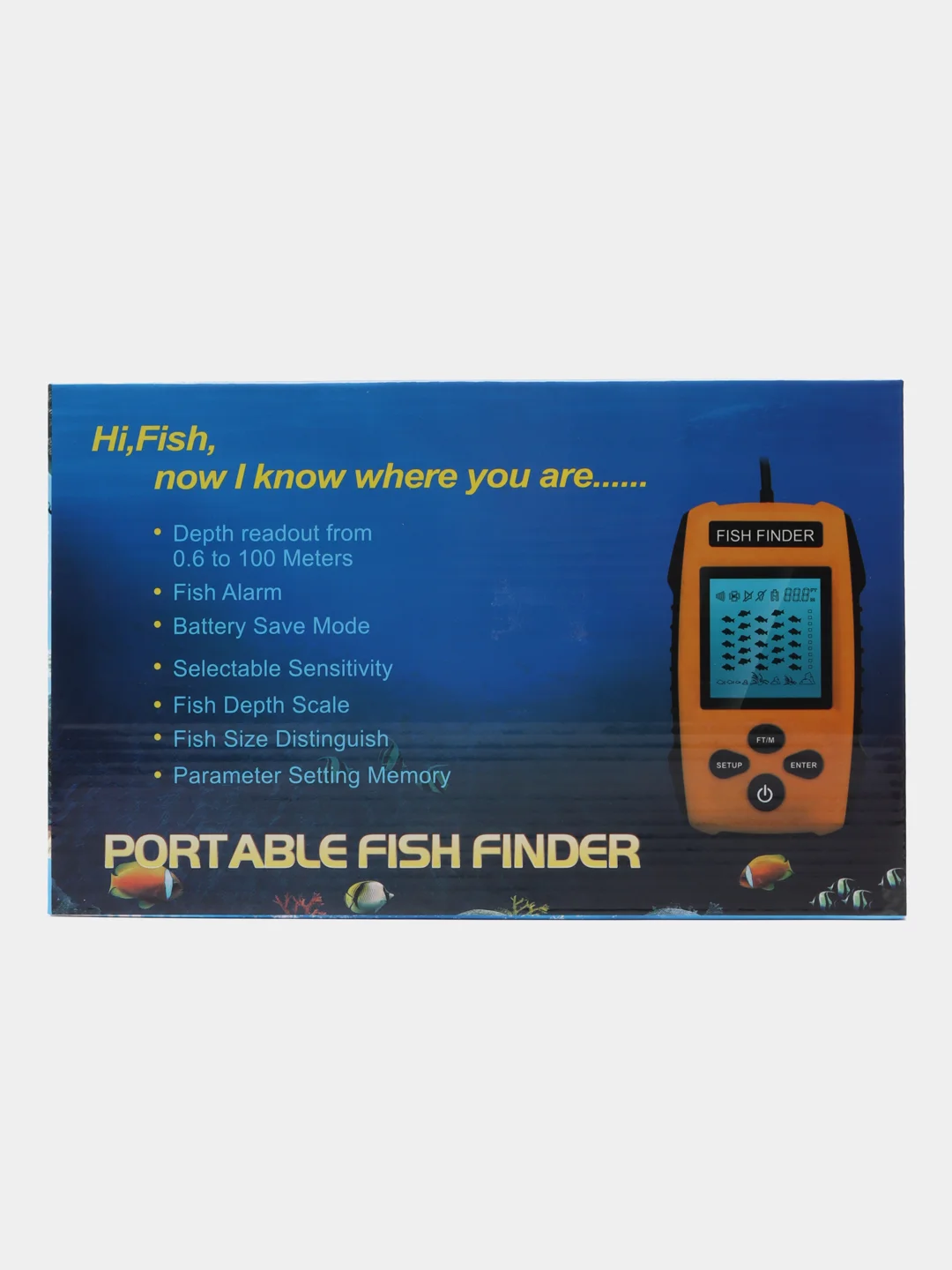 Эхолот для зимней и летней рыбалки Sonar Fishfinder TL88E