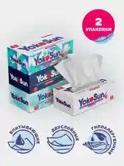 Салфетки детские бумажные YokoSun, гигиенические, 2 упаковки по 200 штук