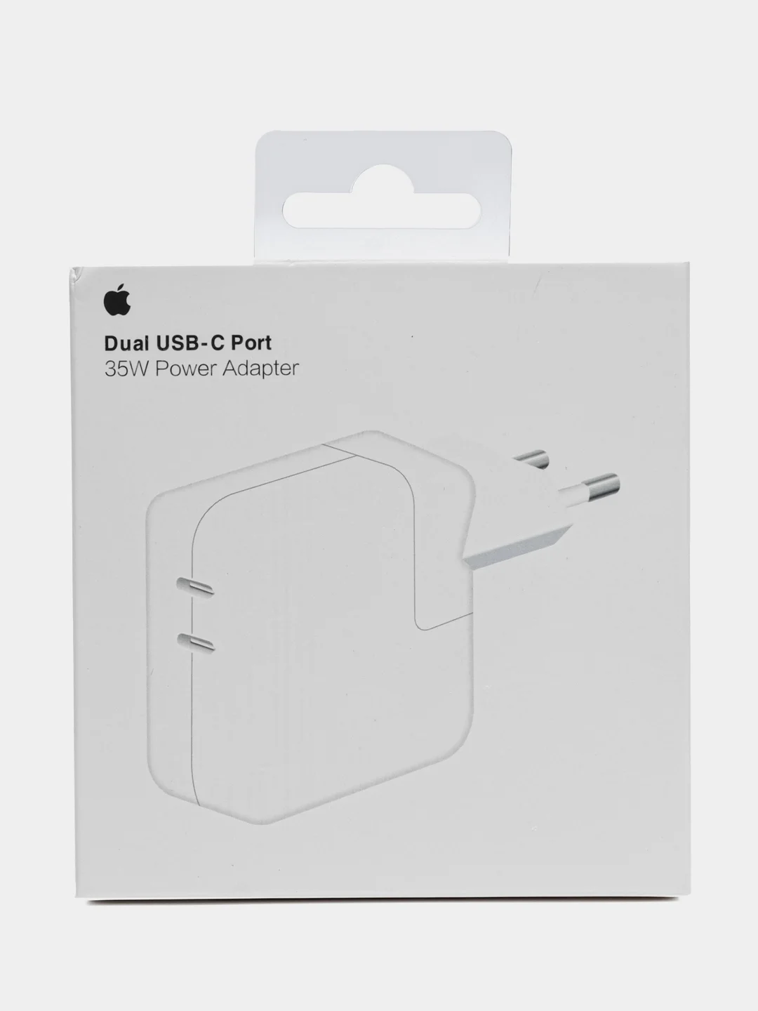 Белый блок питания для iPhone, быстрая зарядка 35W, с двумя портами Type-C