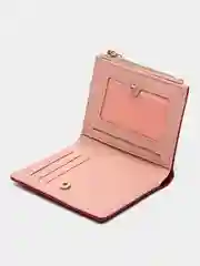 Бордовый женский кошелек, портмоне из эко кожи