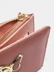 Коралловый меланж женский кошелек, портмоне из эко кожи