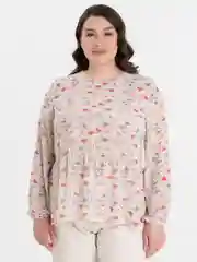 Белый женская туника больших размеров