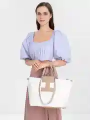 Бежевый сумка женская через плечо, летняя сумка, шоппер