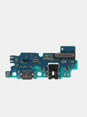 Шлейф (плата) для Samsung A505F Galaxy A50 + сис. разъем + разъем гарн. + микрофон