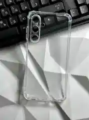 Черный чехол для Samsung Galaxy A55 5G (Самсунг Галакси А55), прозрачный противоударный