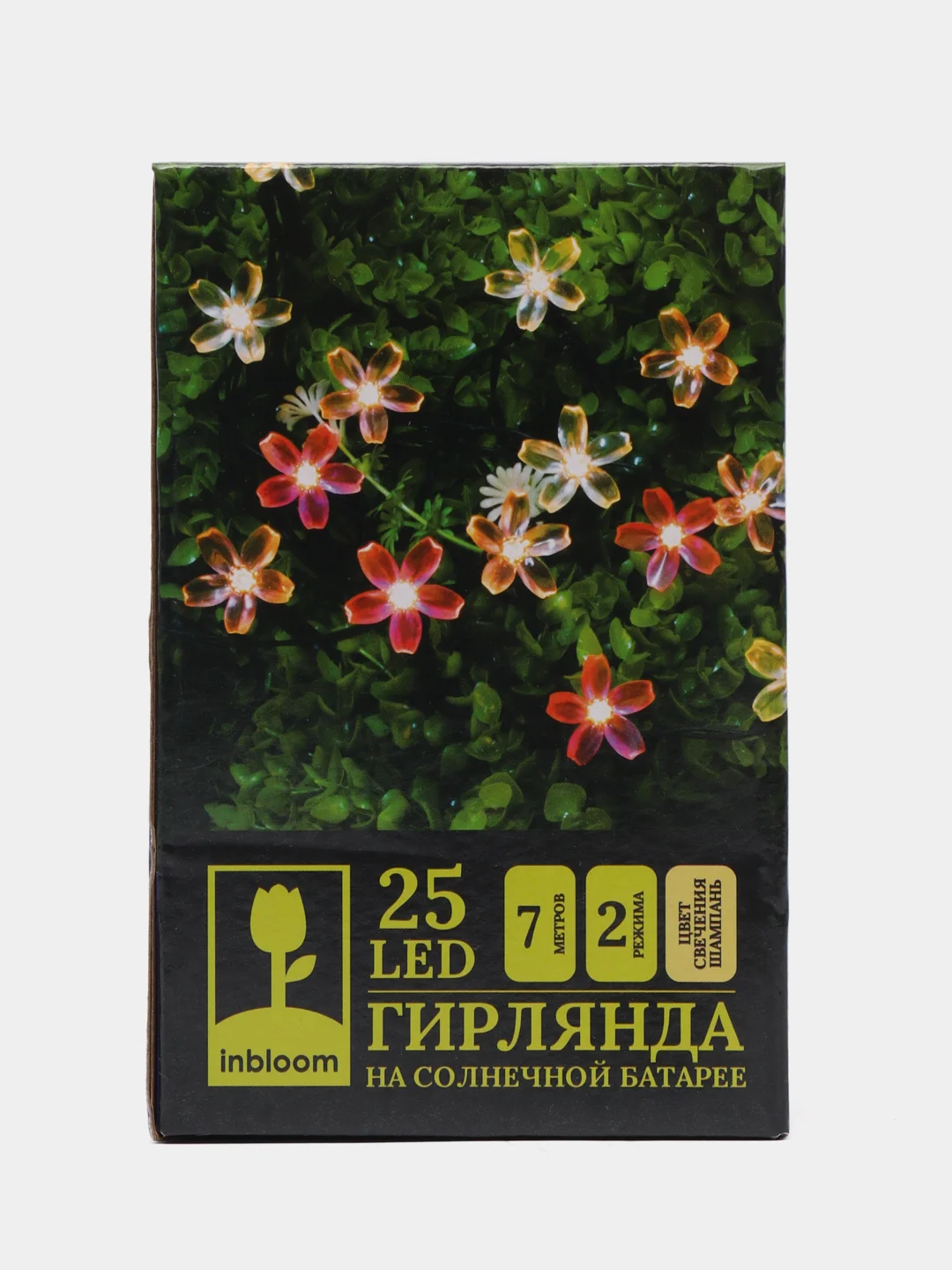 Гирлянда на солнечной батарее "Сакура", 25 LED, 7 метров, 2 режима