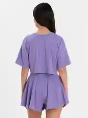 Лавандовый пижама женская с шортами