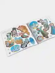 Голубой книга-история с наклейками Эльза и Анна. Книжка Холодное сердце. Идеальный летний день