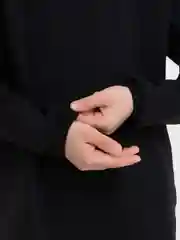 Черный костюм для девочки, свитшот и брюки палаццо Утенок