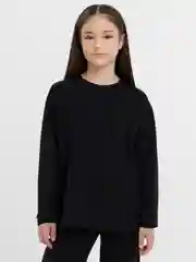 Черный костюм для девочки, свитшот и брюки палаццо Утенок