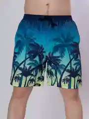 Желтый мужсие шорты, пляжные
