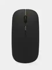 Серебряный беспроводная мышка компьютерная с подсветкой RGB (7 цветов) Bluetooth