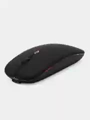 Серебряный беспроводная мышка компьютерная с подсветкой RGB (7 цветов) Bluetooth
