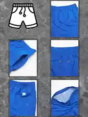 Синий шорты мужские, пляжные