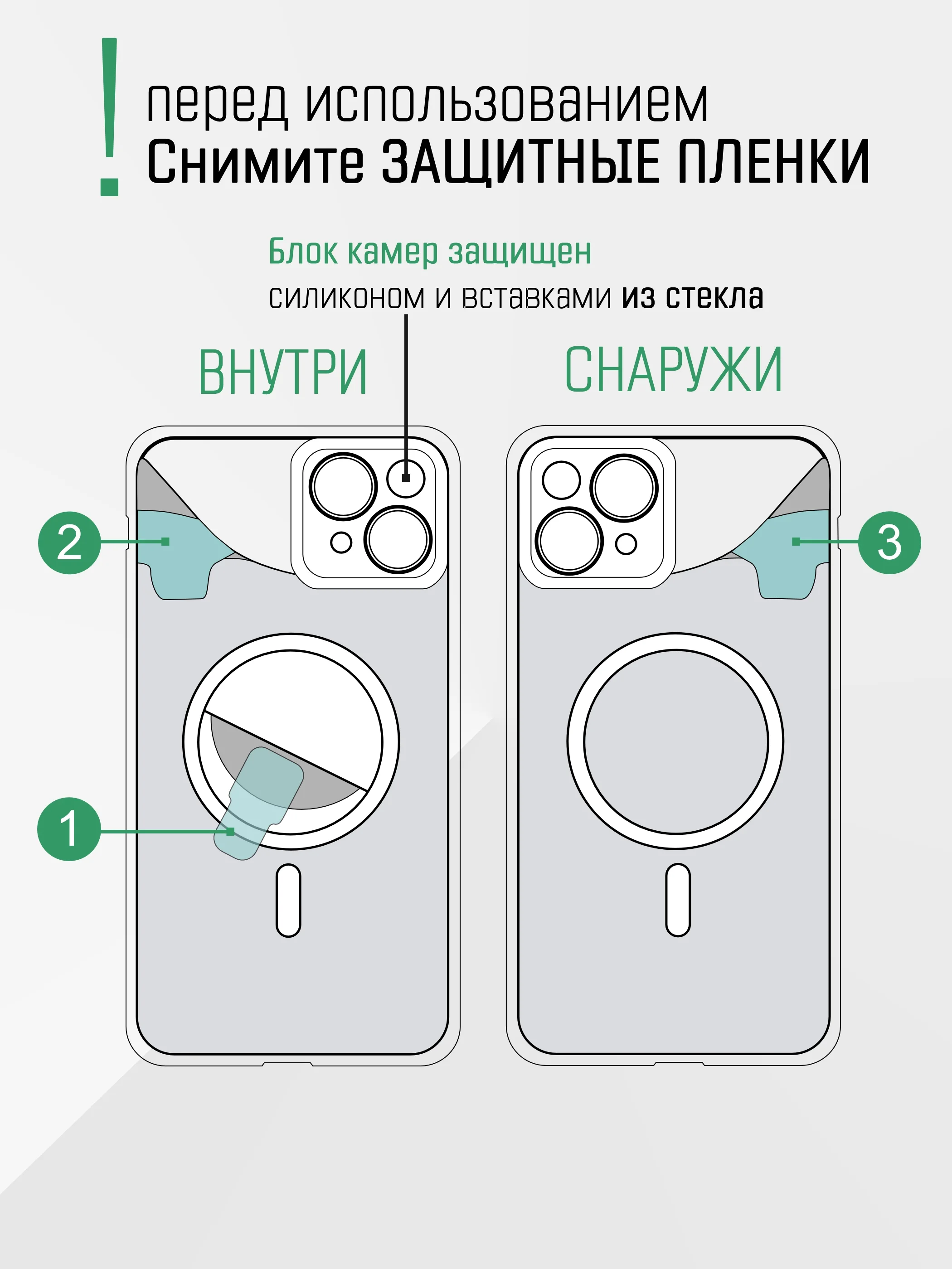 Фиолетовый противоударный чехол на iPhone 14 со встроенным магнитным креплением MagSafe