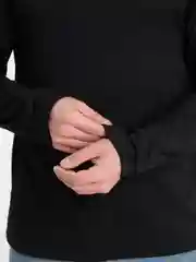 Черный лонгслив мужской